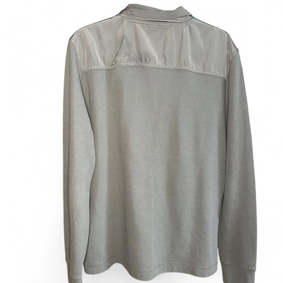 Banana Republic 1/4 Zip Gray Thermal Pullover – Men’s Size L - Picture 6 of 7